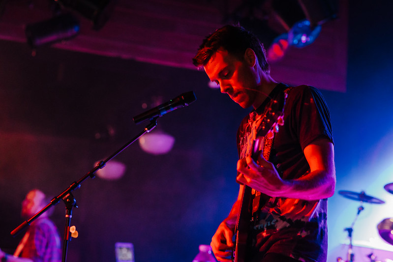 Band rocking a packed club venue