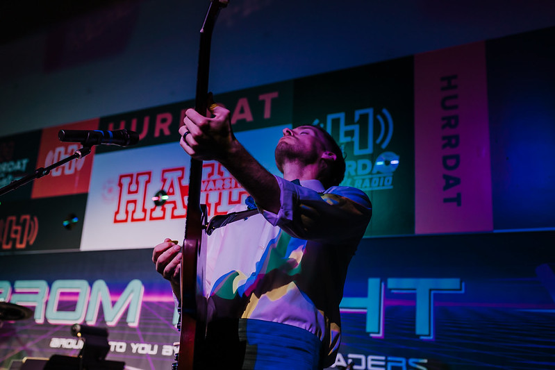 Band delivering a high-energy finale